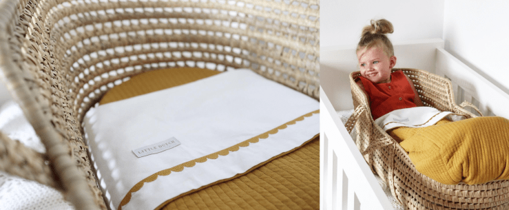 MOMspiration Little Dutch pasgeboren baby wiegje laken deken bekleding